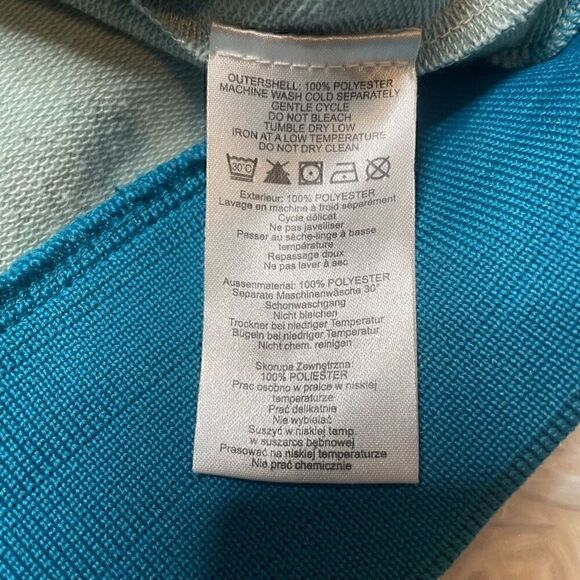 Burton Womens Jacket Size Large Spring Fall Lightweight Blue Full Zip Hooded - Picture 8 of 9